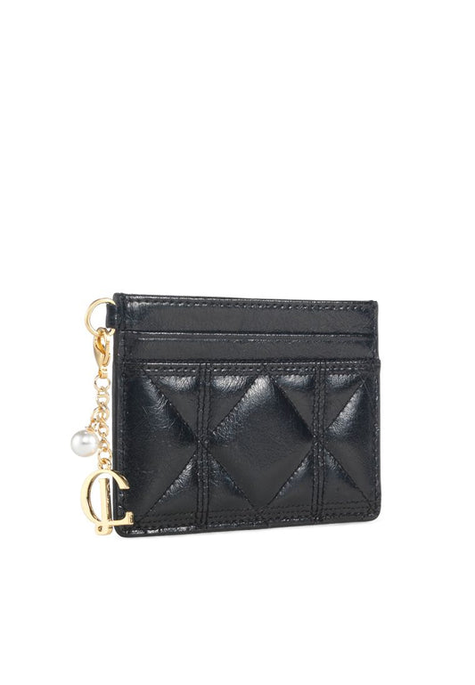 Babe Quilting Card Wallet Black