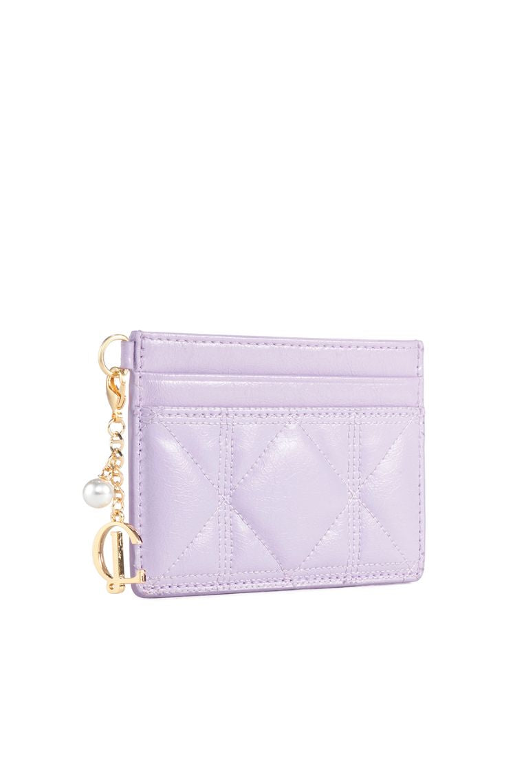 Babe Quilting Card Wallet Lavender