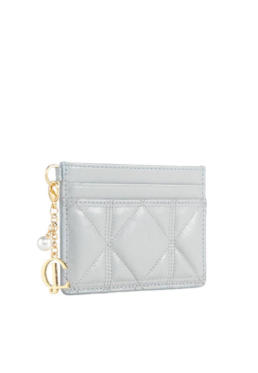 Babe Quilting Card Wallet Sky Grey