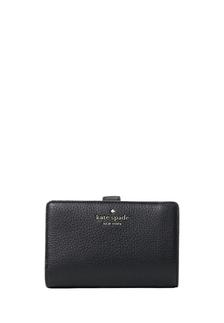 Leila Medium Compartment Bifold Wallet BLACK