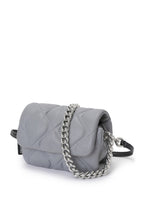 Small Quilted Pillow Bag Rock Grey
