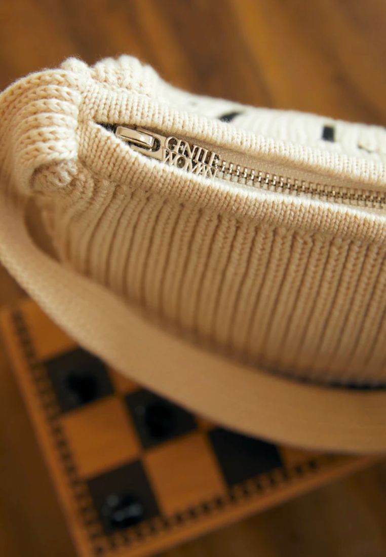 Preppy Knit Shoulder Bag