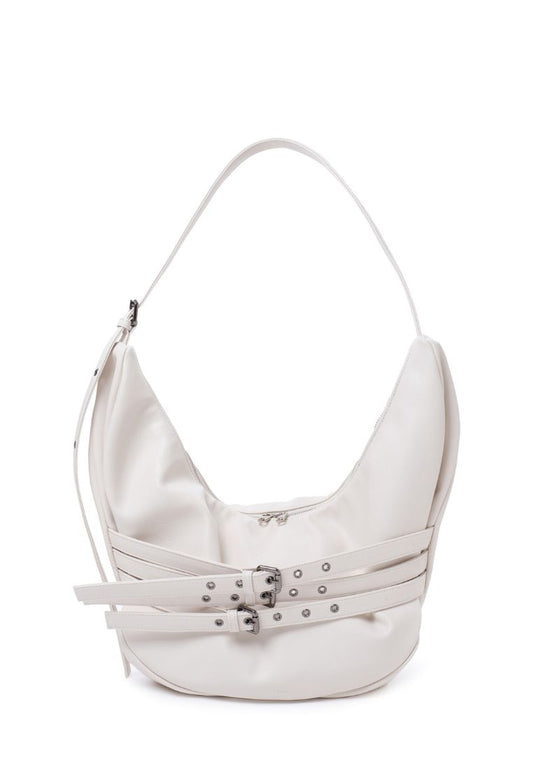 Belt Apple Sling Bag L Nappa Ivory