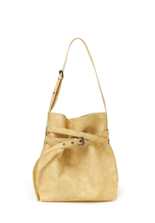 Belt Bucket Bag M Vintage Lemon