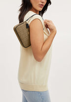 Nolita 19 In Colorblock Signature Canvas Khaki Black