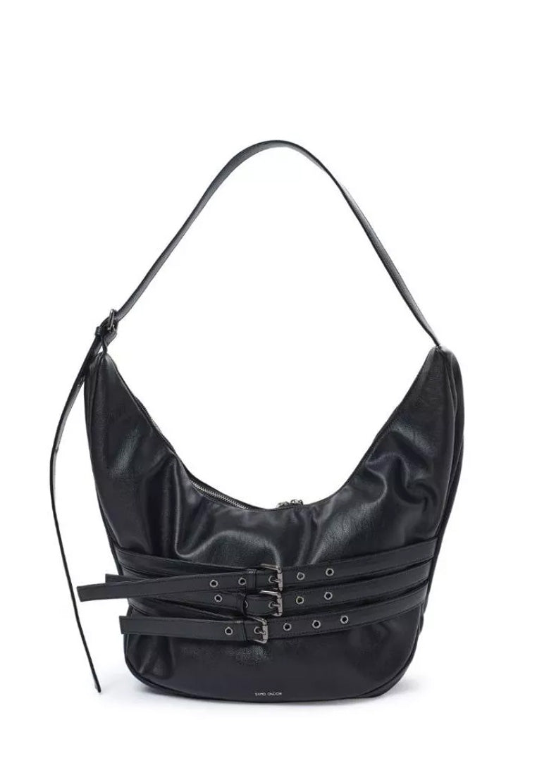 [DEFECT SALE 301] Belt Apple Sling Bag L Nappa Black