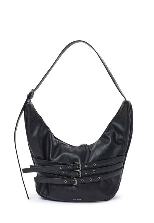 [DEFECT SALE 301] Belt Apple Sling Bag L Nappa Black