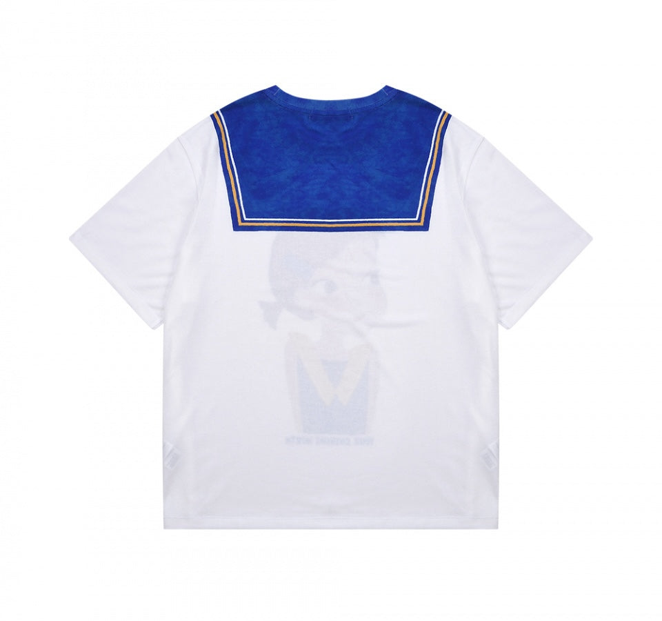 Fake Collar T-Shirt F Ria