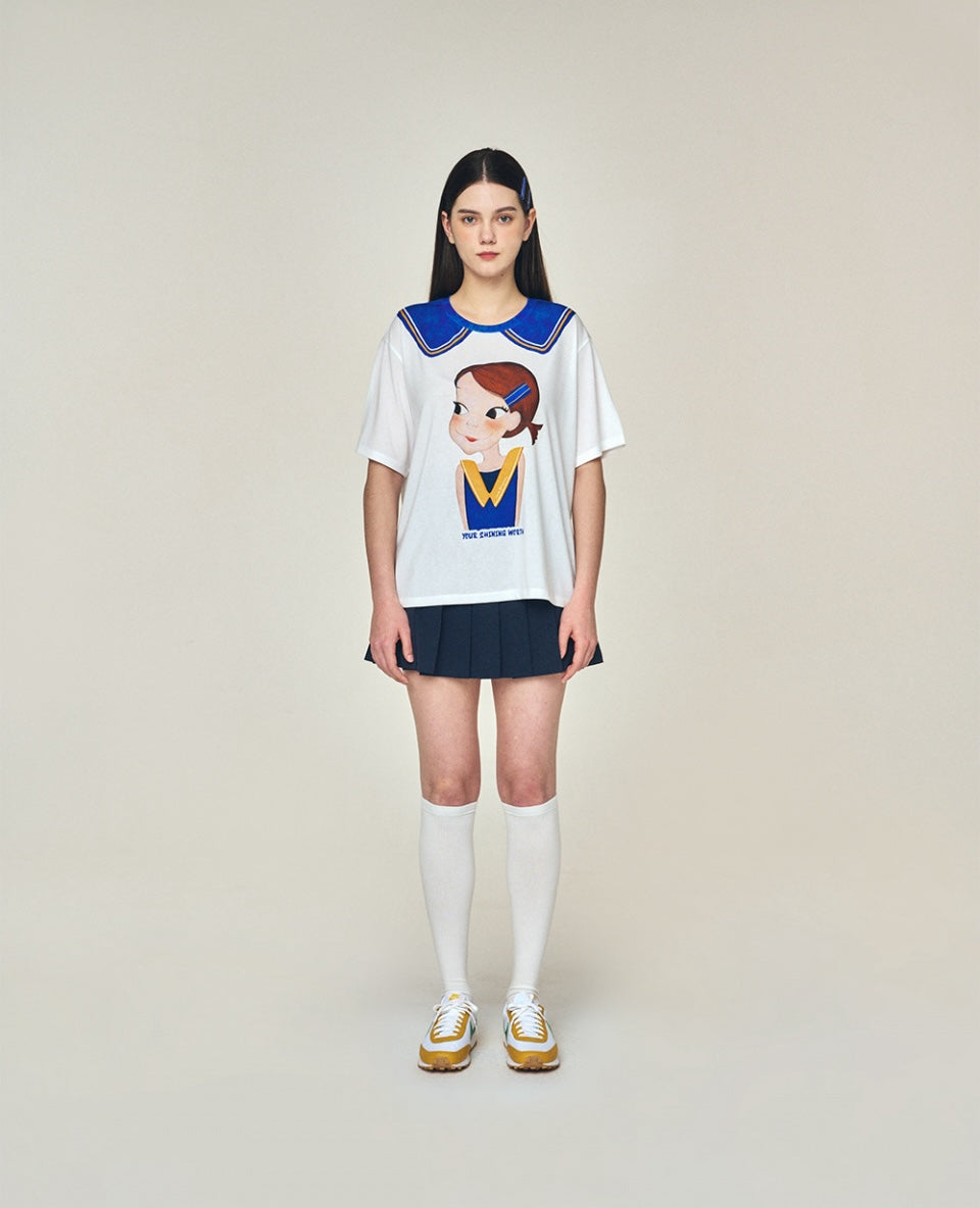 Fake Collar T-Shirt F Ria