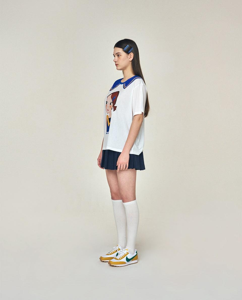 Fake Collar T-Shirt F Ria
