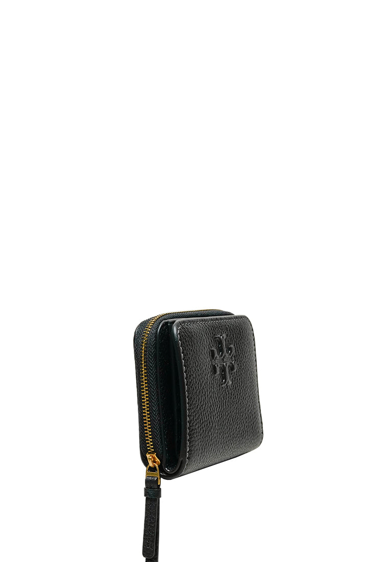 Thea Bifold Leather Wallet in Black