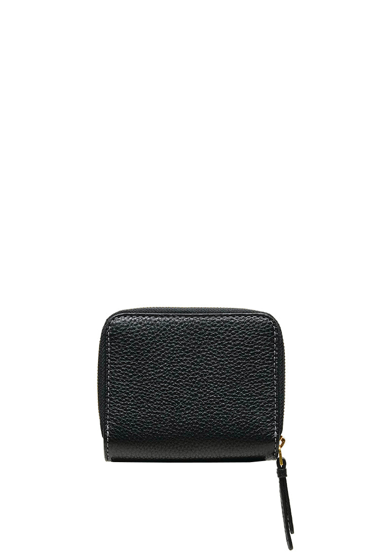 Thea Bifold Leather Wallet in Black