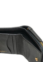 Thea Bifold Leather Wallet in Black