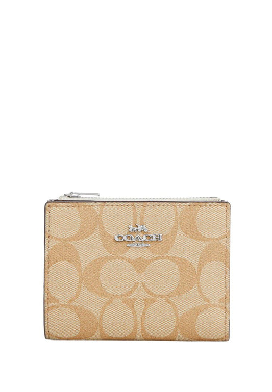 Bifold Wallet In Signature Canvas Light Khaki Chalk