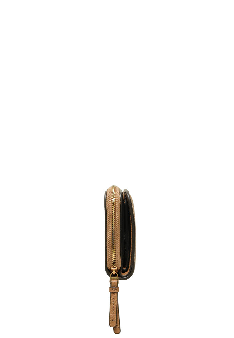 Thea Bifold Leather Wallet in Tiramisu