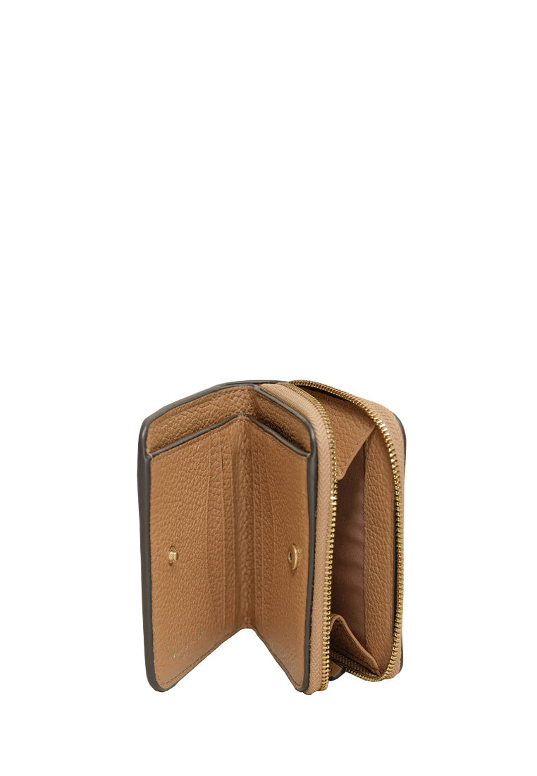 Thea Bifold Leather Wallet in Tiramisu