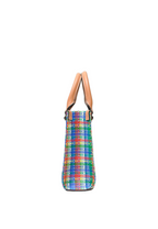 Blake Plaid Mini Shopper Tory Navy Multi