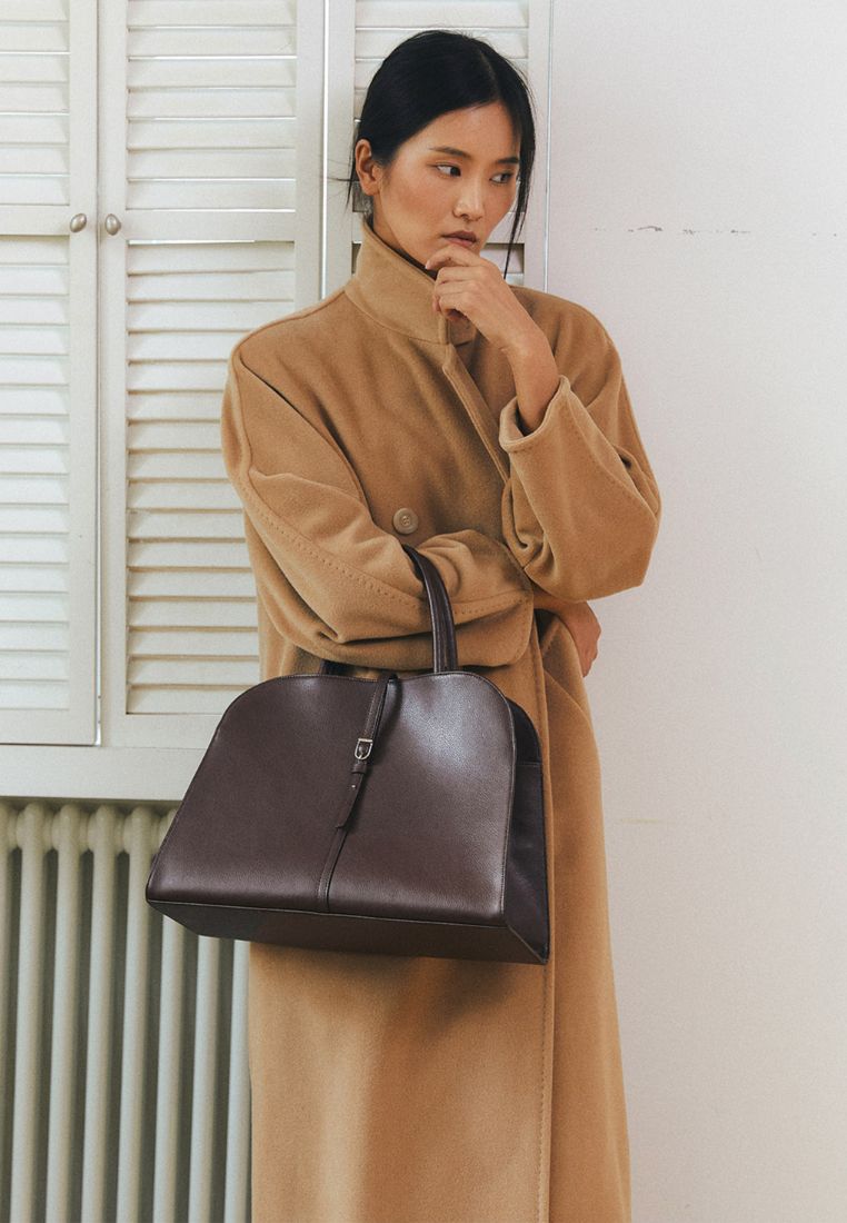 Blanc Large Burgundy Brown
