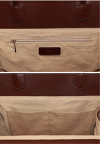 Blanc Large Burgundy Brown