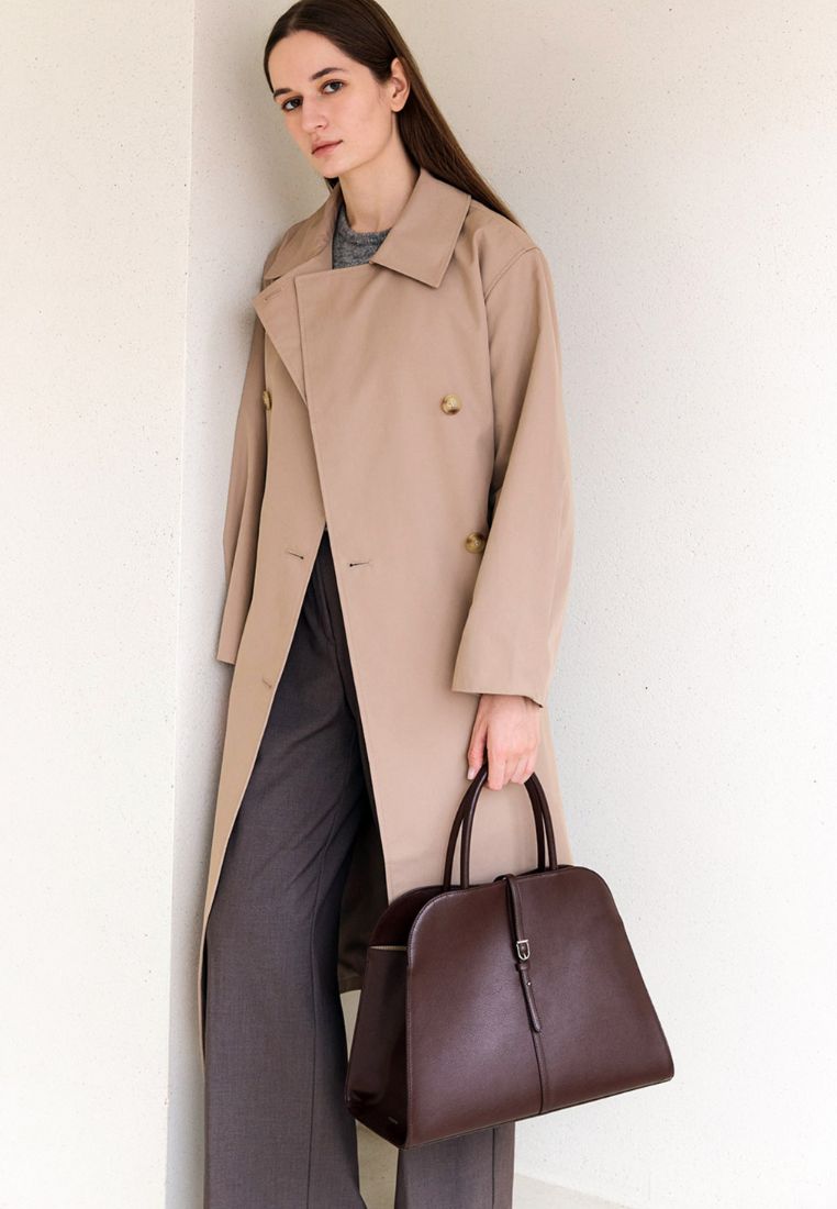 Blanc Large Burgundy Brown