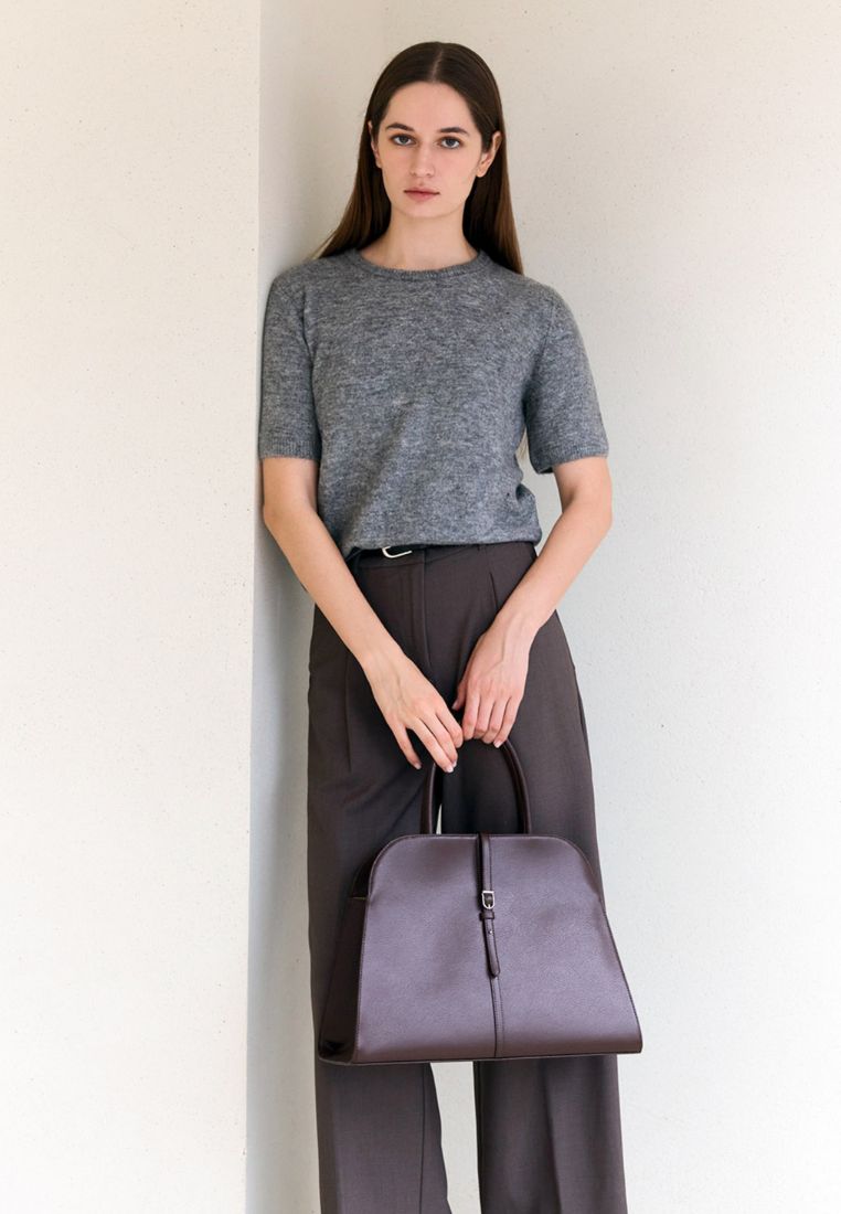 Blanc Large Burgundy Brown