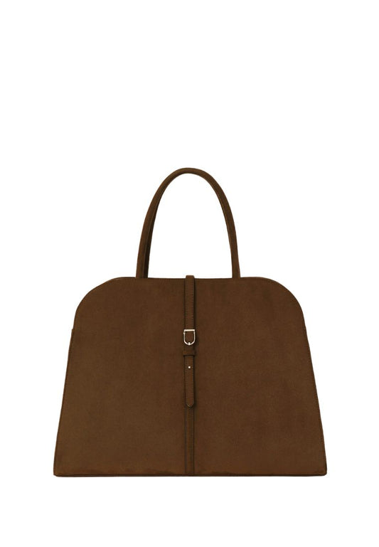 Blanc Large Suede Choco Brown