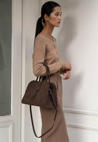 Blanc Medium Suede Choco Brown