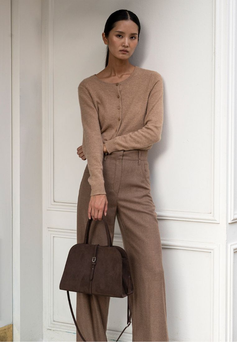 Blanc Medium Suede Choco Brown