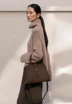 Blanc Medium Suede Choco Brown