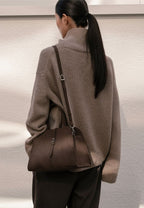 Blanc Medium Suede Choco Brown