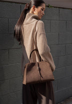 Blanc Medium Suede Choco Brown