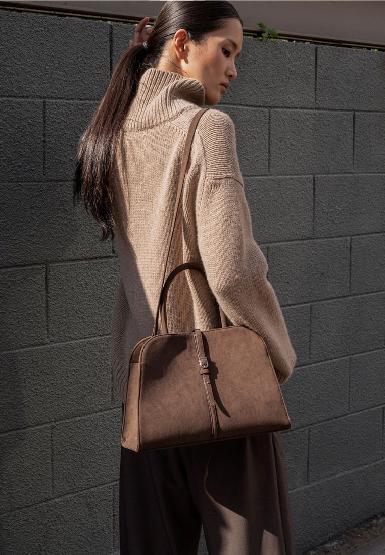 Blanc Medium Suede Choco Brown