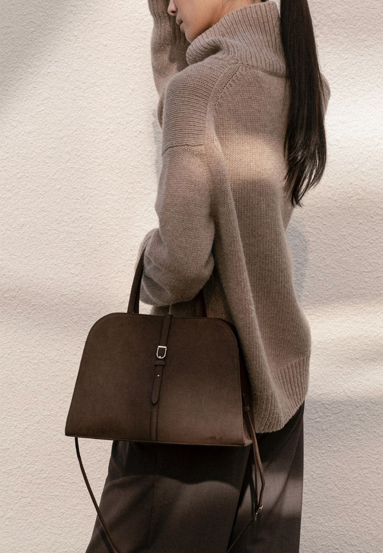 Blanc Medium Suede Choco Brown