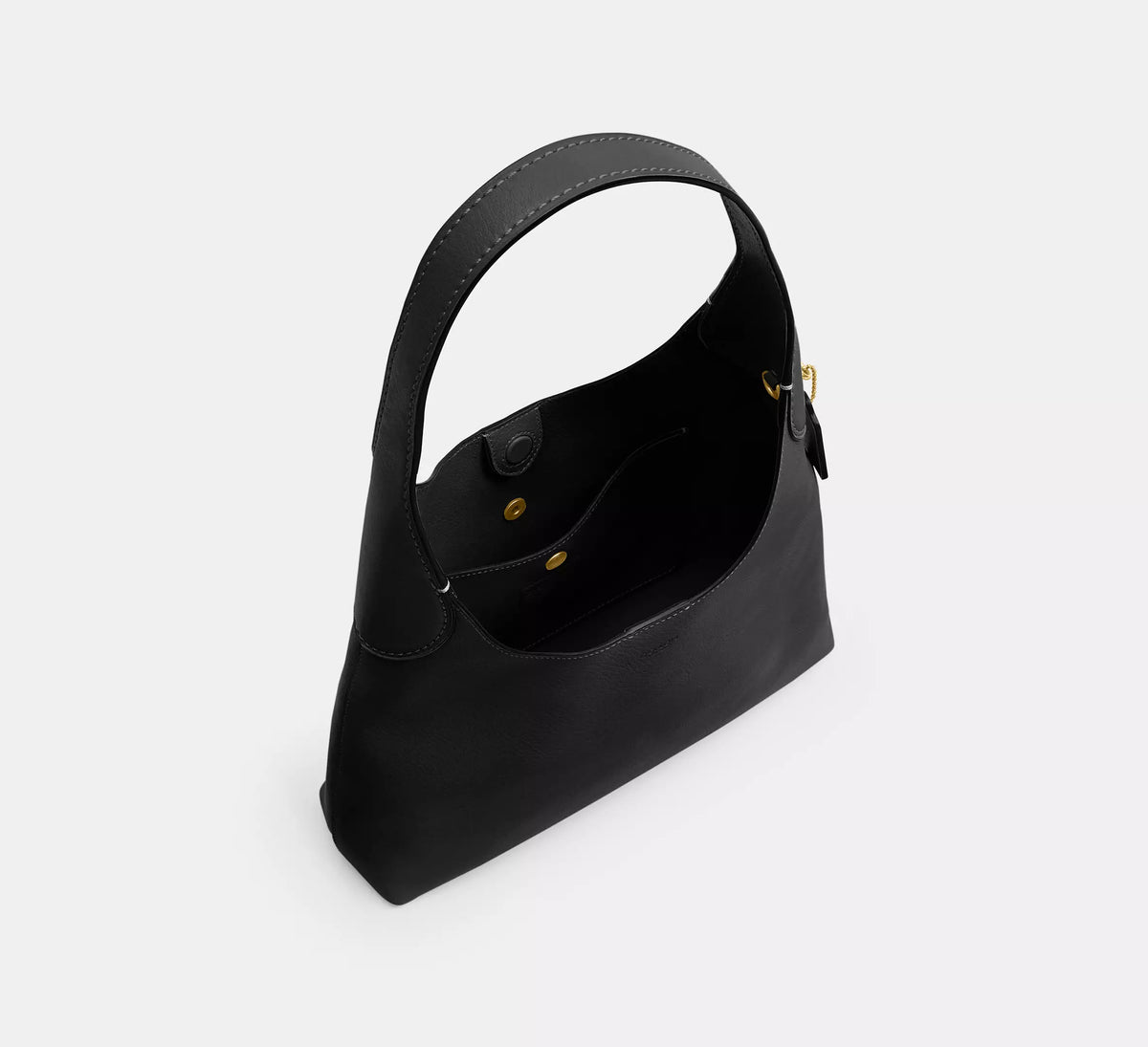 Brooklyn Shoulder Bag 28 Brass Black