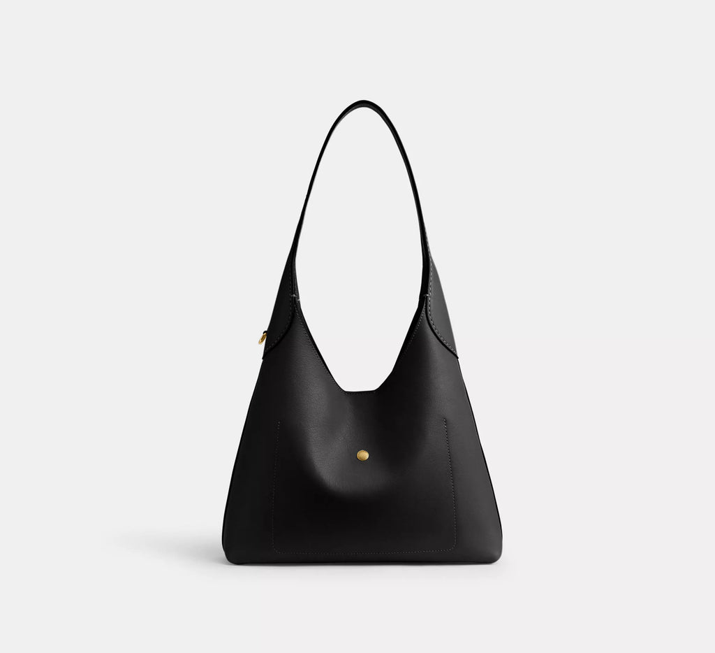 Brooklyn Shoulder Bag 28 Brass Black