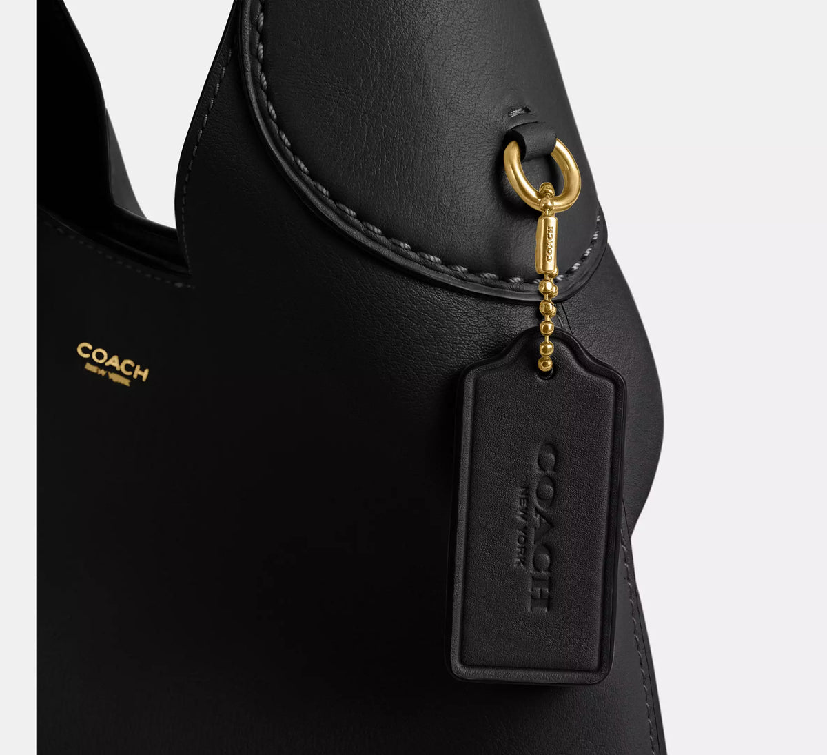 Brooklyn Shoulder Bag 28 Brass Black