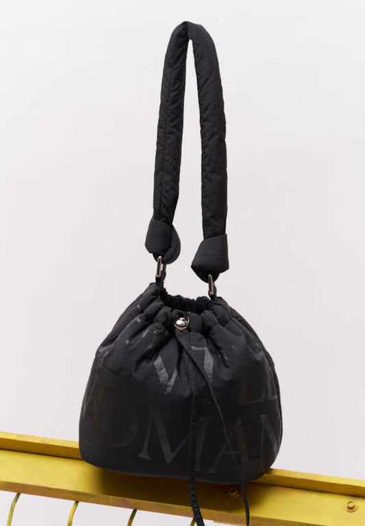 Bucket Hobo Bag Black