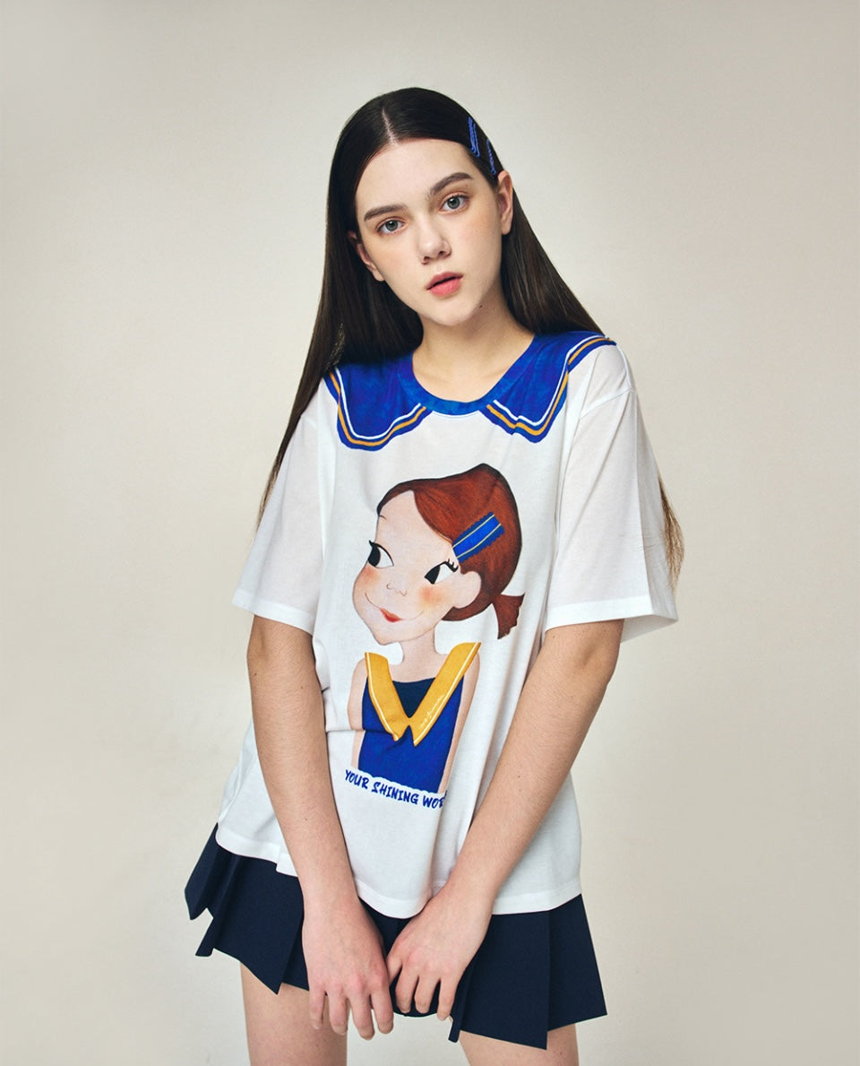 Fake Collar T-Shirt F Ria