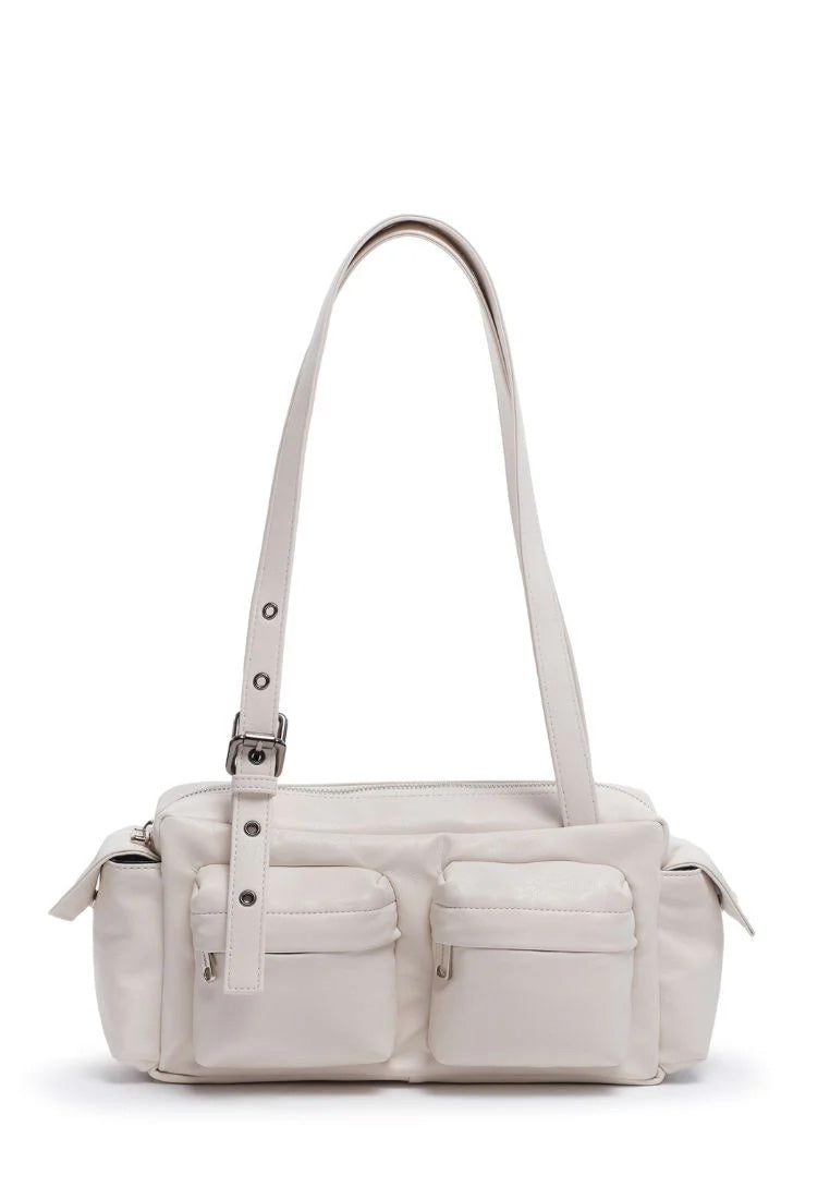 [DEFECT SALE 325] Pocket Utility Bag M nappa ivory