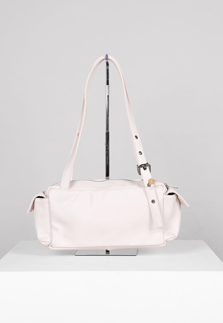 [DEFECT SALE 325] Pocket Utility Bag M nappa ivory