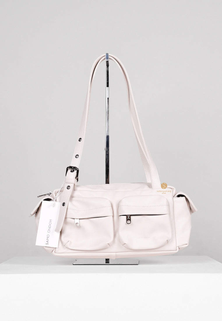 [DEFECT SALE 325] Pocket Utility Bag M nappa ivory