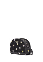 Perry Leather Dome Crossbody Black Multi