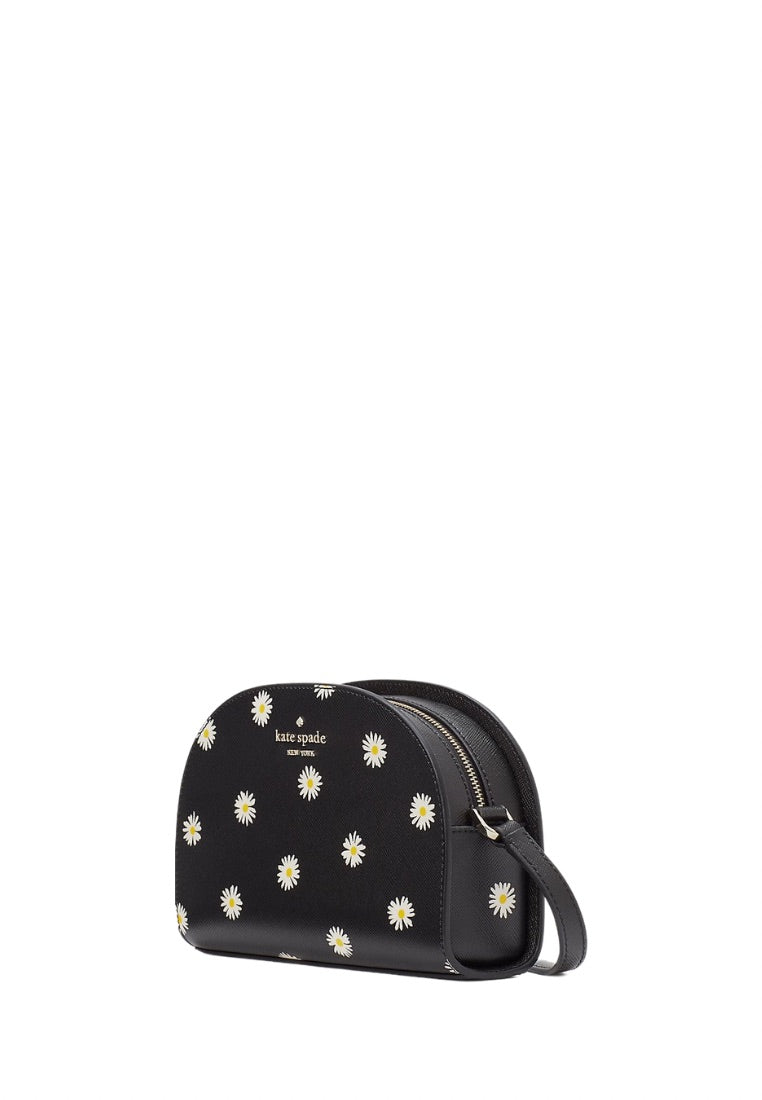 Perry Leather Dome Crossbody Black Multi
