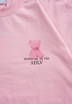 Fuzzy Bear T-Shirt Light Pink