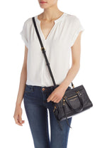 Mini Cruiser Leather Crossbody Black