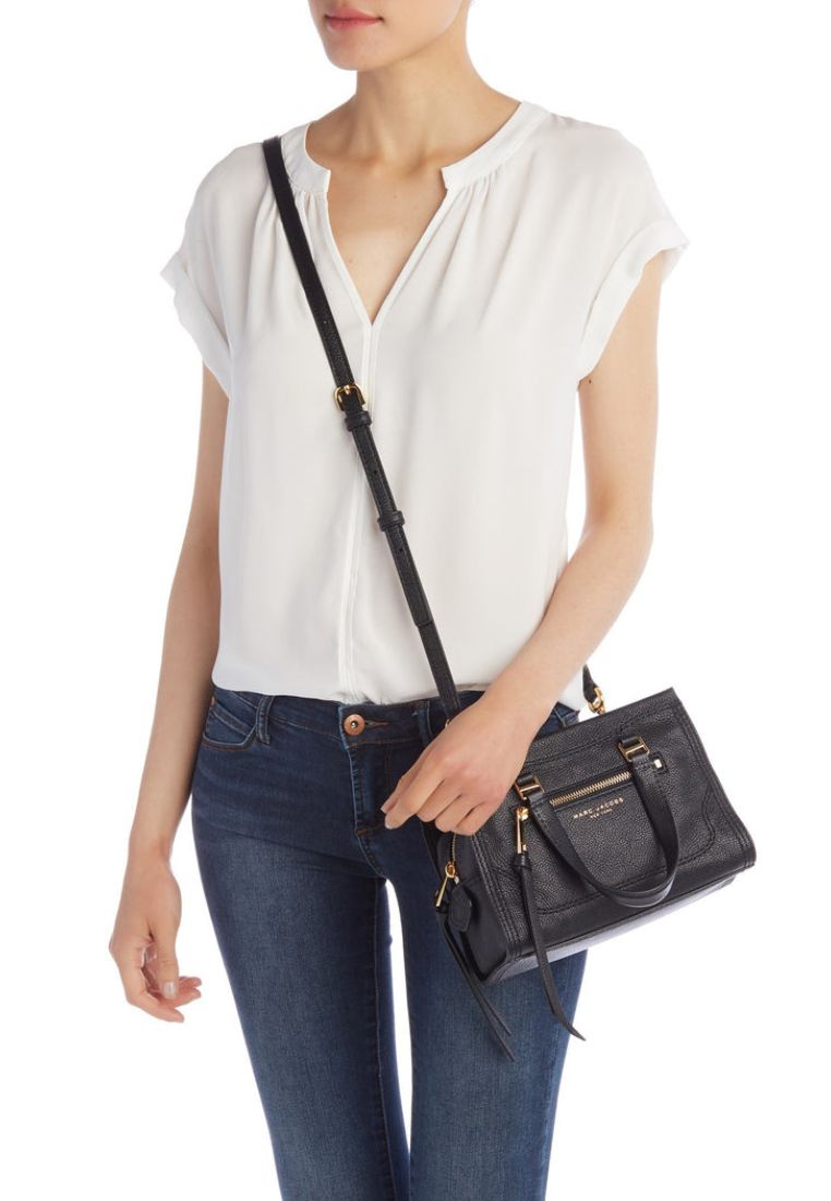 Mini Cruiser Leather Crossbody Black