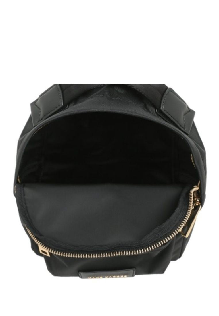 Varsity Black Nylon Mini Backpack