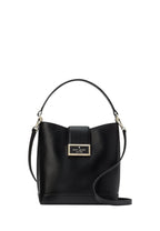 Reegan Smooth Leather Bucket Black