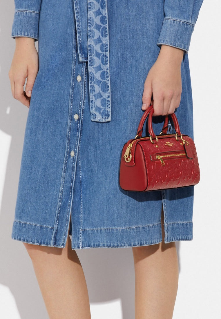 Mini Rowan Crossbody In Signature Leather 1941 Red