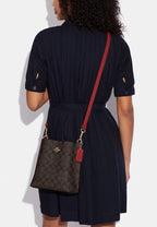 Mollie Bucket Bag 22 In Signature Canvas Brown 1941 Red